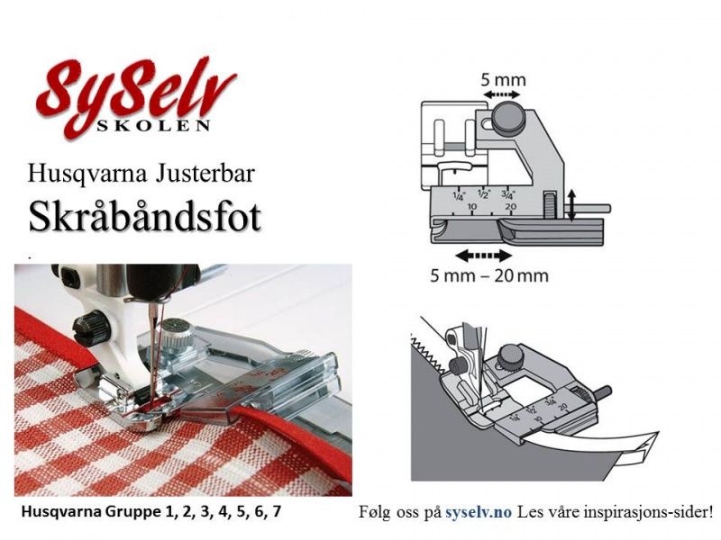 Husqvarna Justerbar Skråbåndsfot