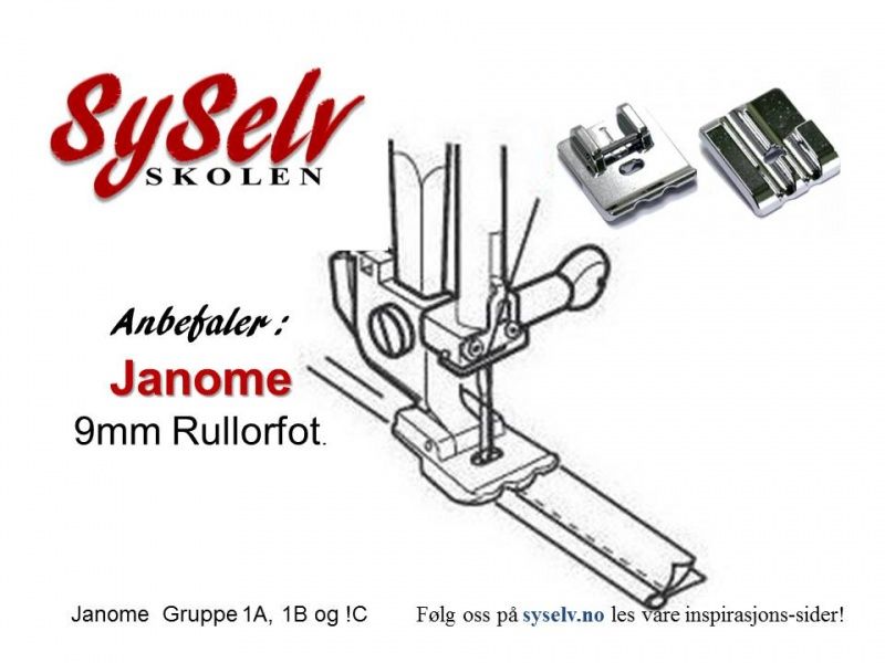 Janome Rullorfot 9mm
