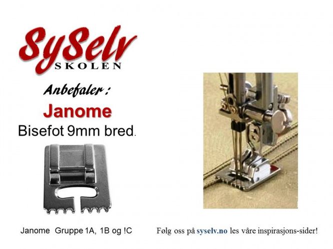 Hovedbilde Janome Bisefot Bred N1 bred ...