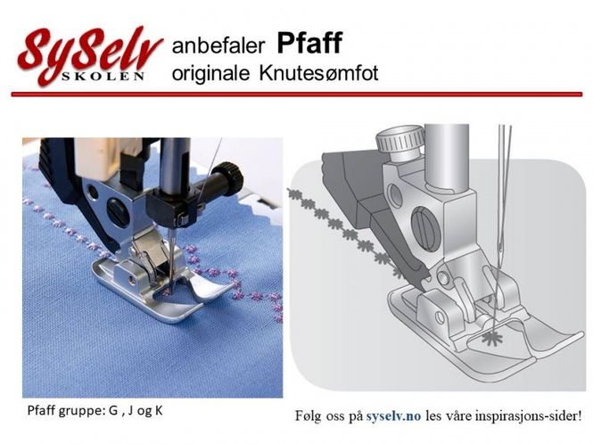 Hovedbilde Pfaff Knutesømfot