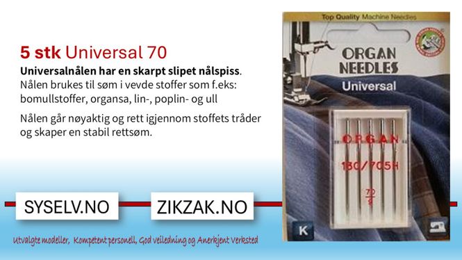 Hovedbilde 5pk Organ Universal 70