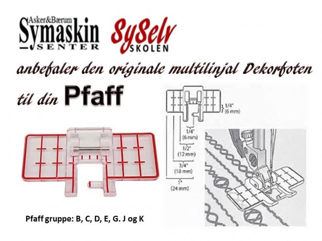 Hovedbilde Pfaff Multiline Dekorfot