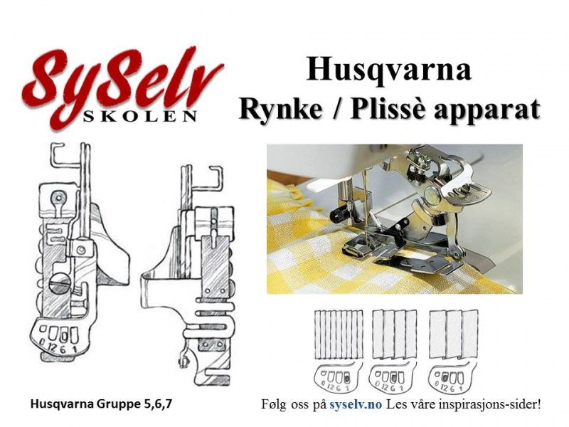 Husqvarna Rynke / Plissè apparat