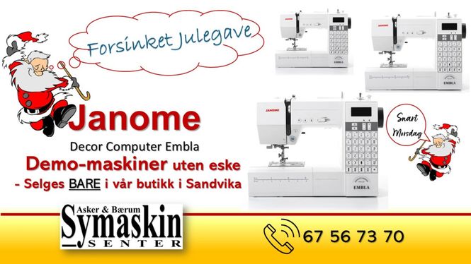 Hovedbilde Janome Embla maskin 