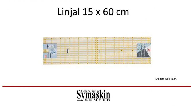 Hovedbilde Linjal 15x60 cm