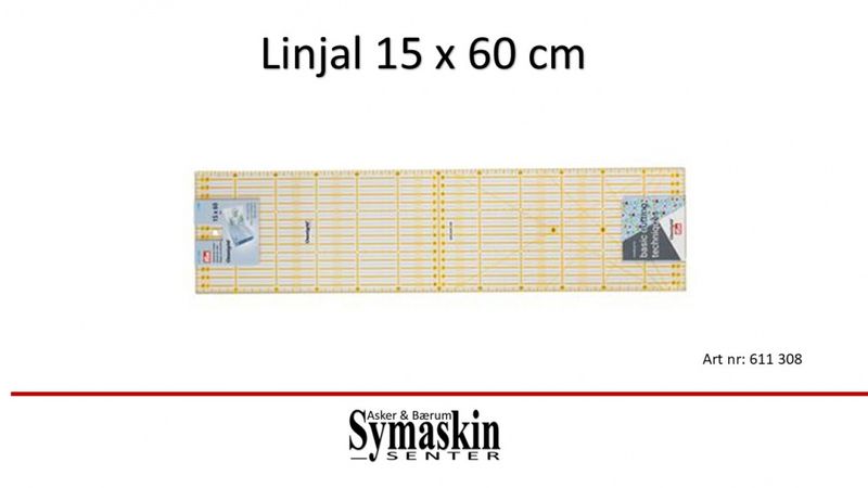 Linjal 15x60 cm