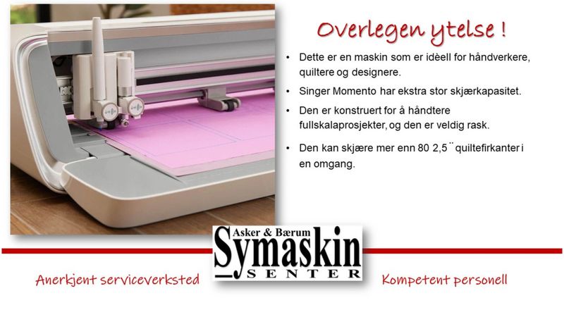 SINGER MOMENTO  Skjæremaskin